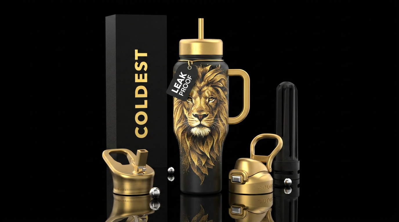 King of the Jungle water bottle design