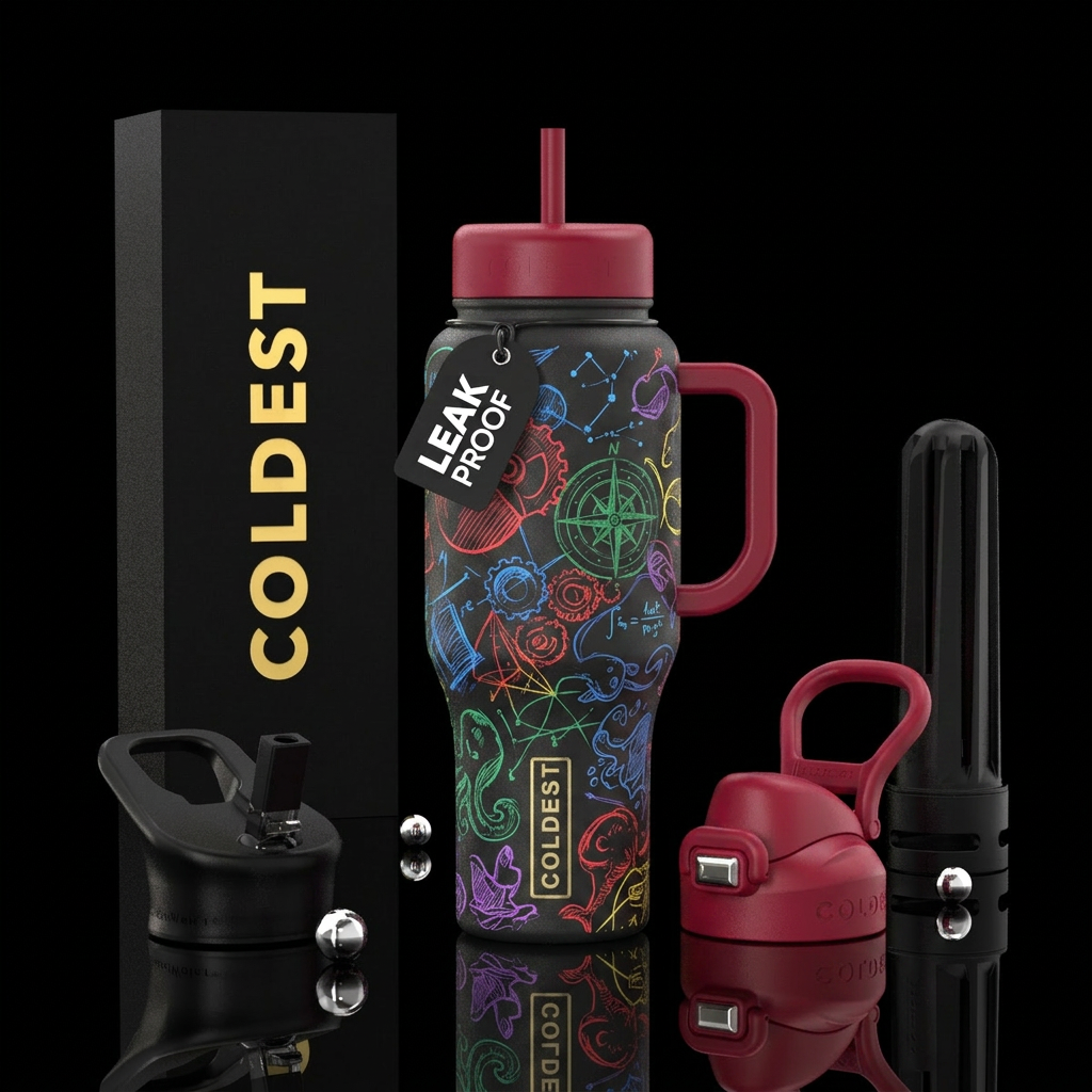 Sketchy water bottle design