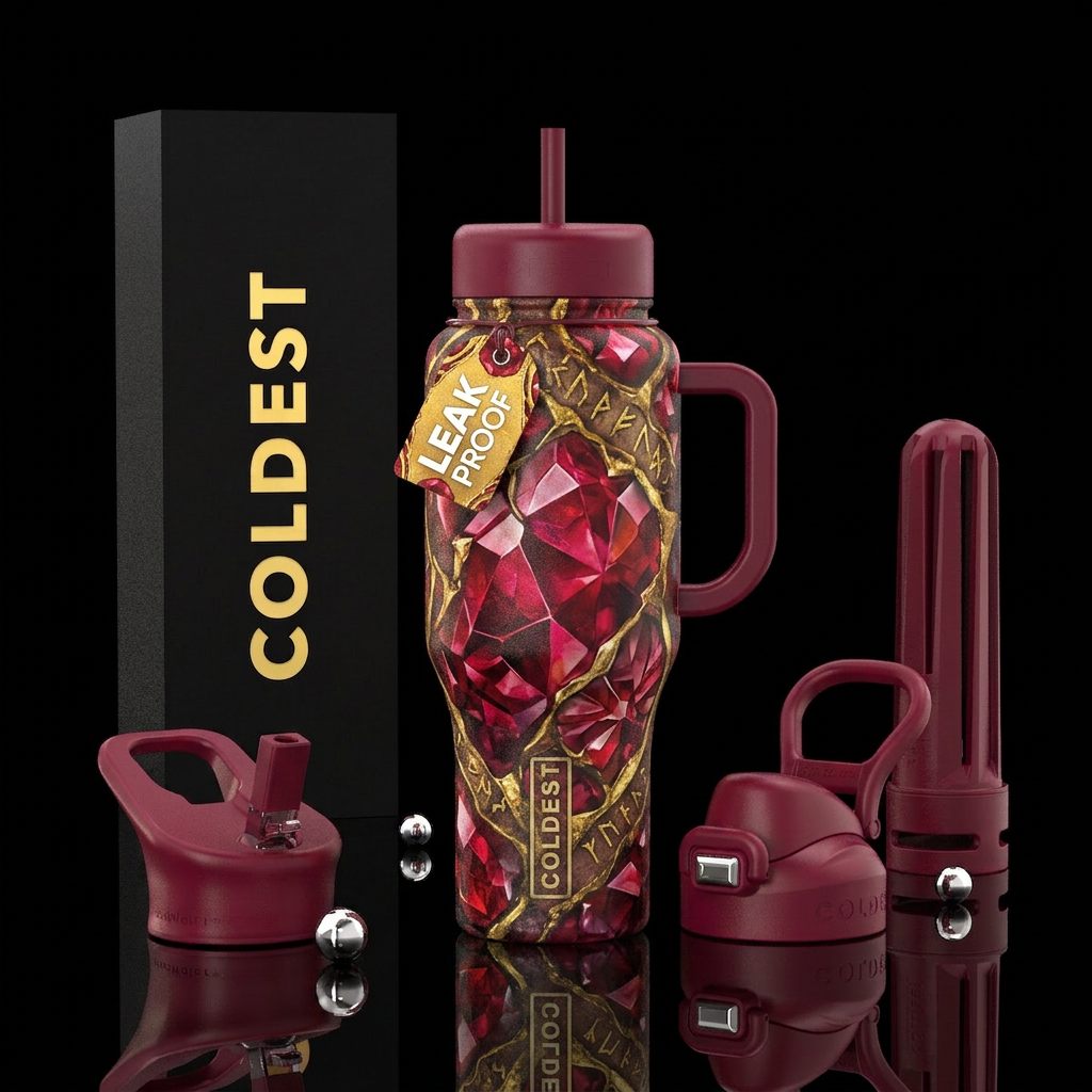 The Sourcerer's Stone water bottle design