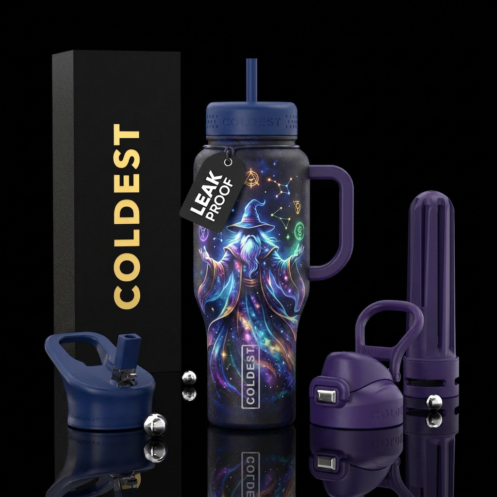 Magical Wizard water bottle design