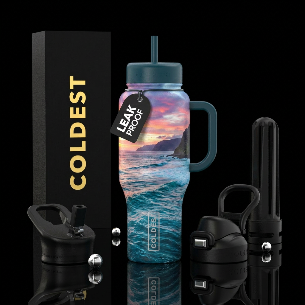 Ocean View water bottle design
