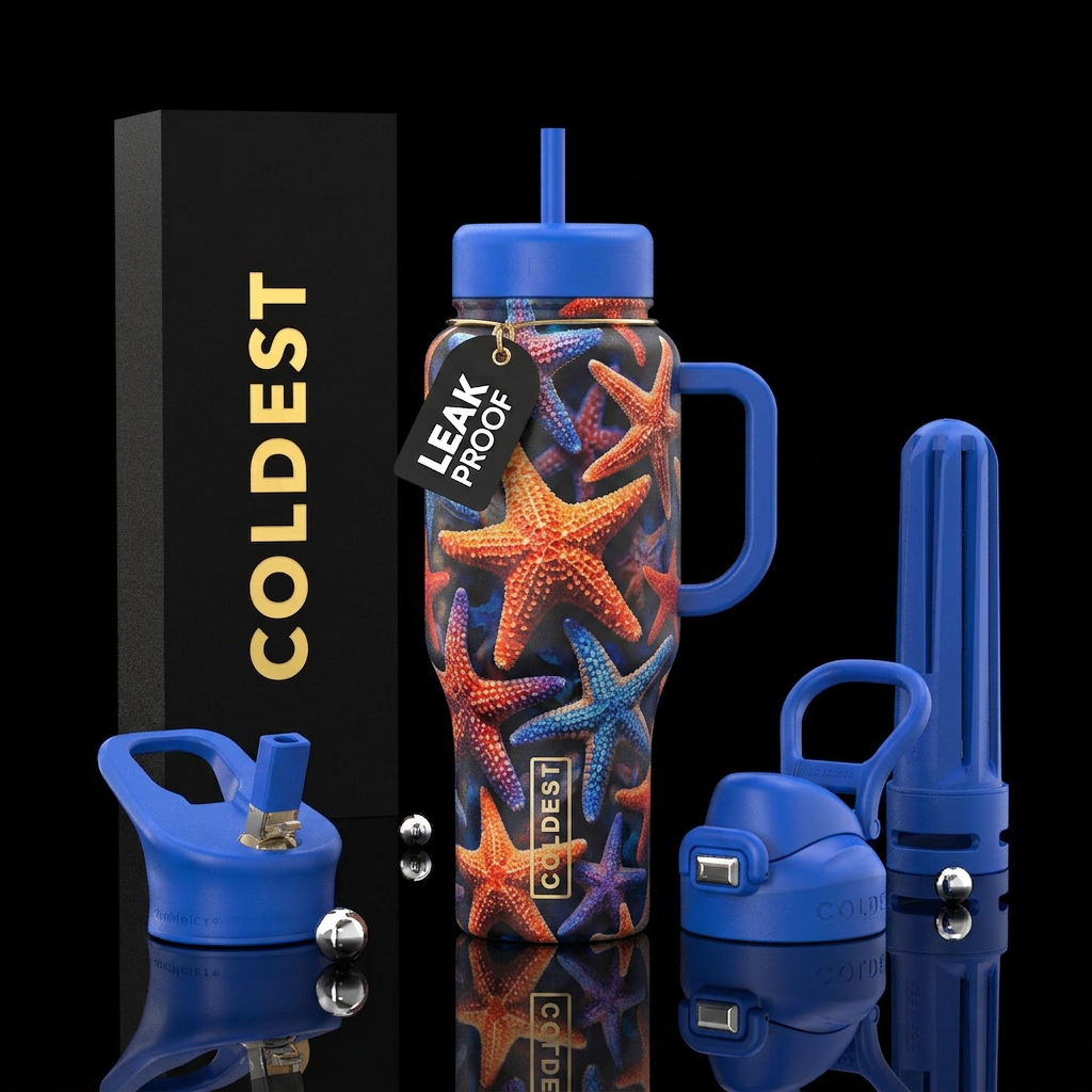 Dancing Starfish water bottle design
