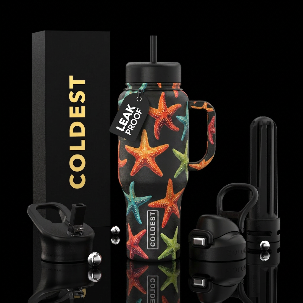 Dancing Starfish water bottle design