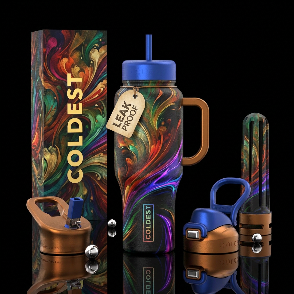 Color Flow water bottle design