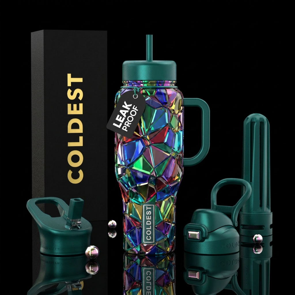 Fragmented water bottle design