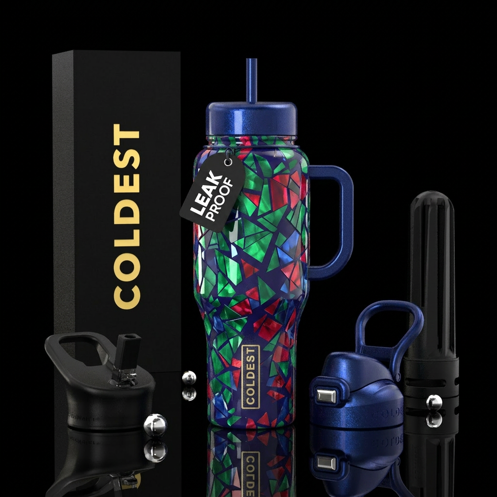 Fragmented water bottle design