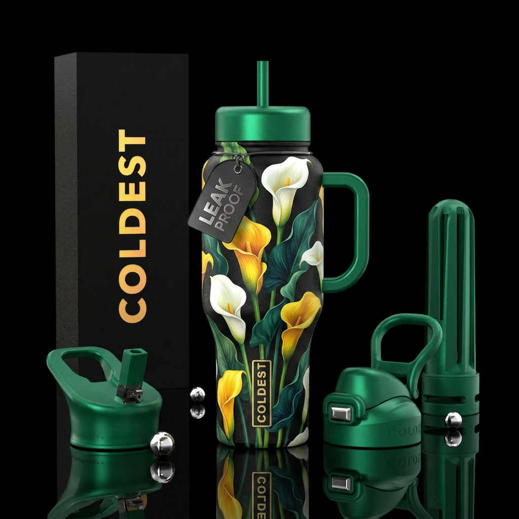 Love the Lillies water bottle design