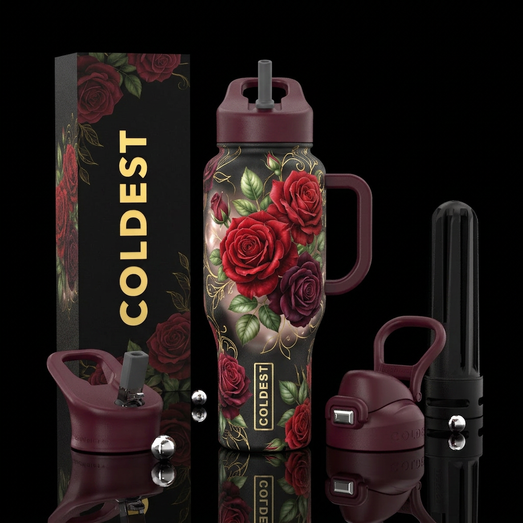 Pure Romance water bottle design