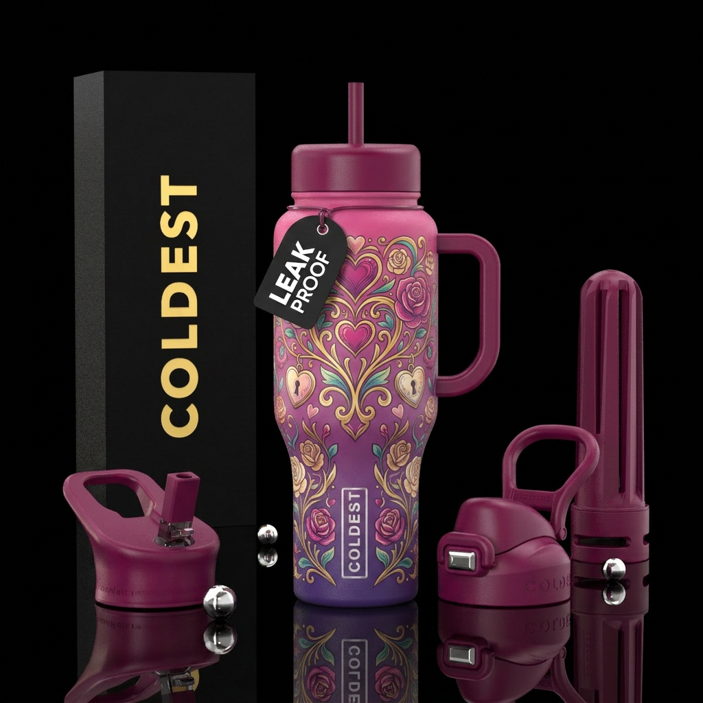 Pure Romance water bottle design
