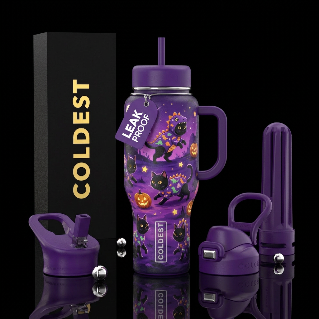 Reow or Treat water bottle design