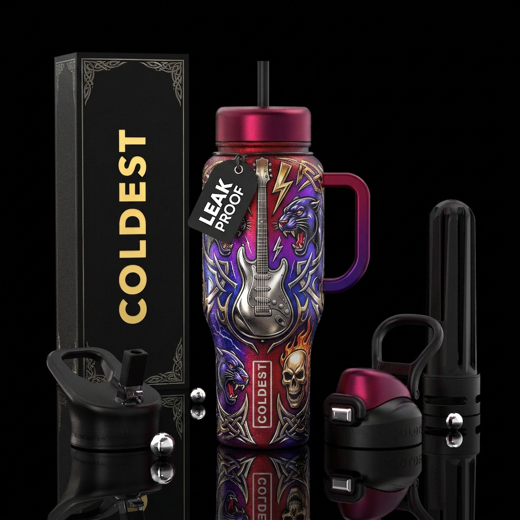 Rock On water bottle design