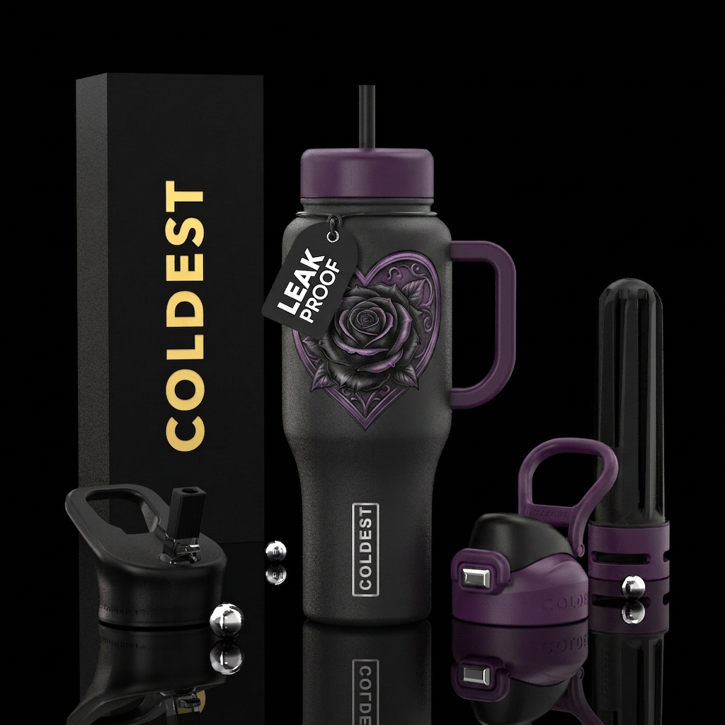 Withering Romance water bottle design