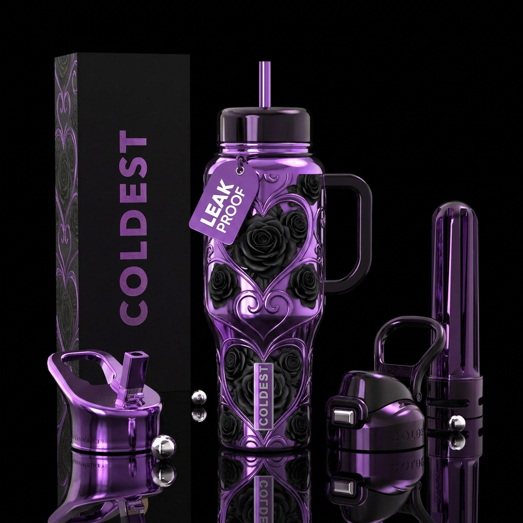 Rose Delight water bottle design