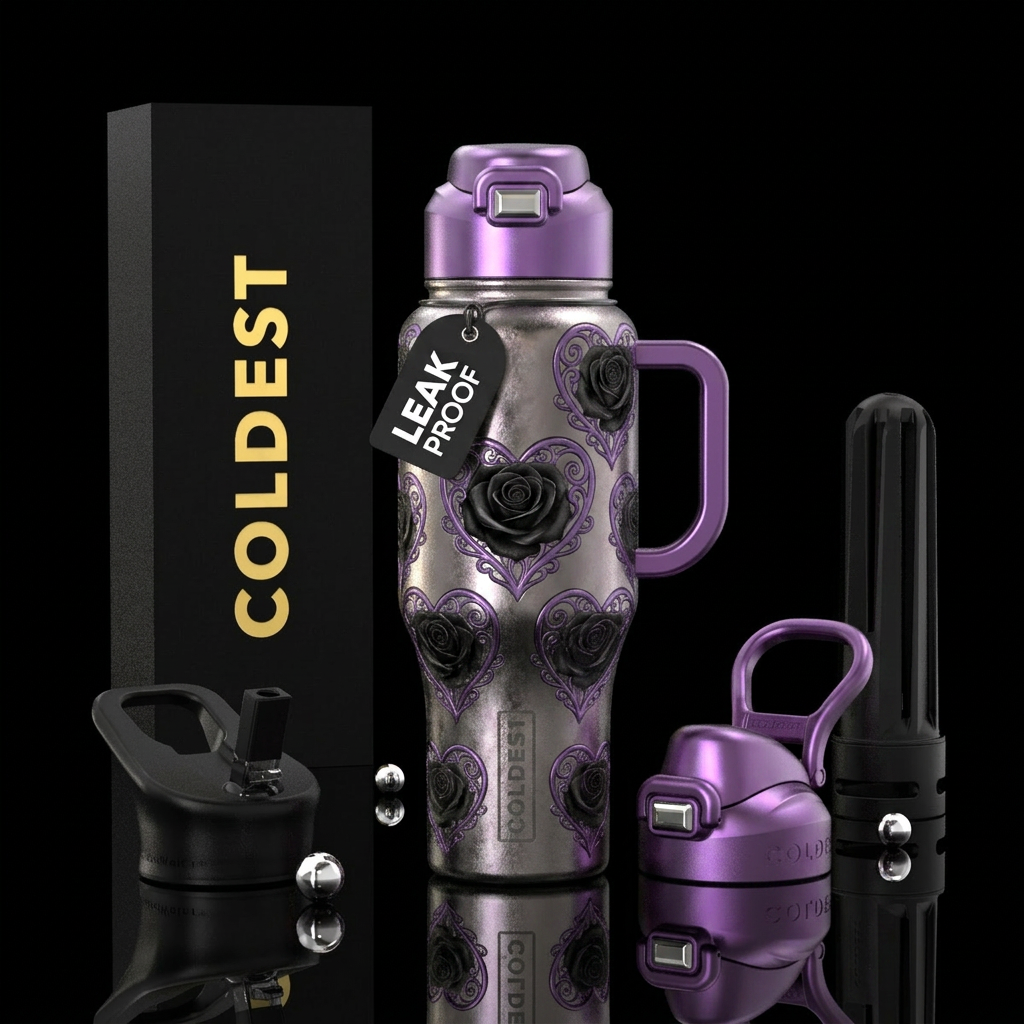 Lovely Roses water bottle design