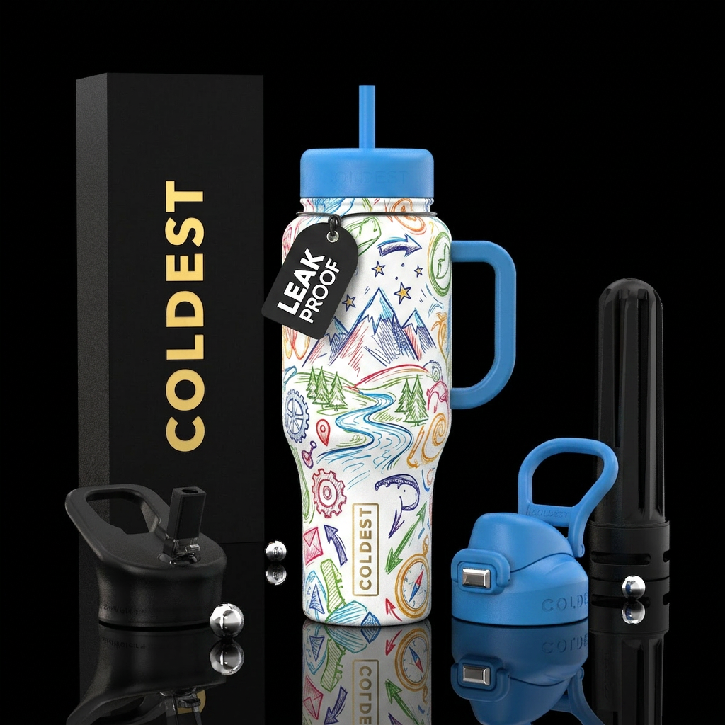 Sketchy water bottle design