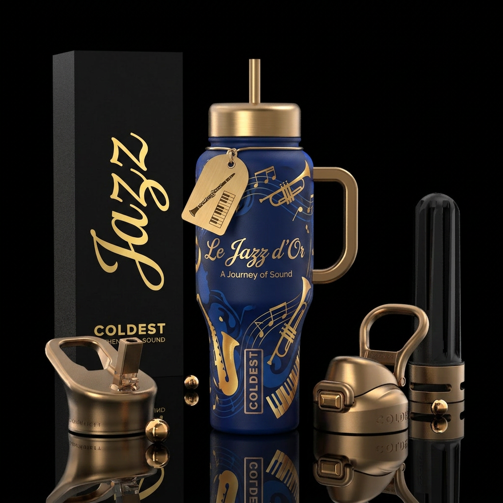Jazz water bottle design