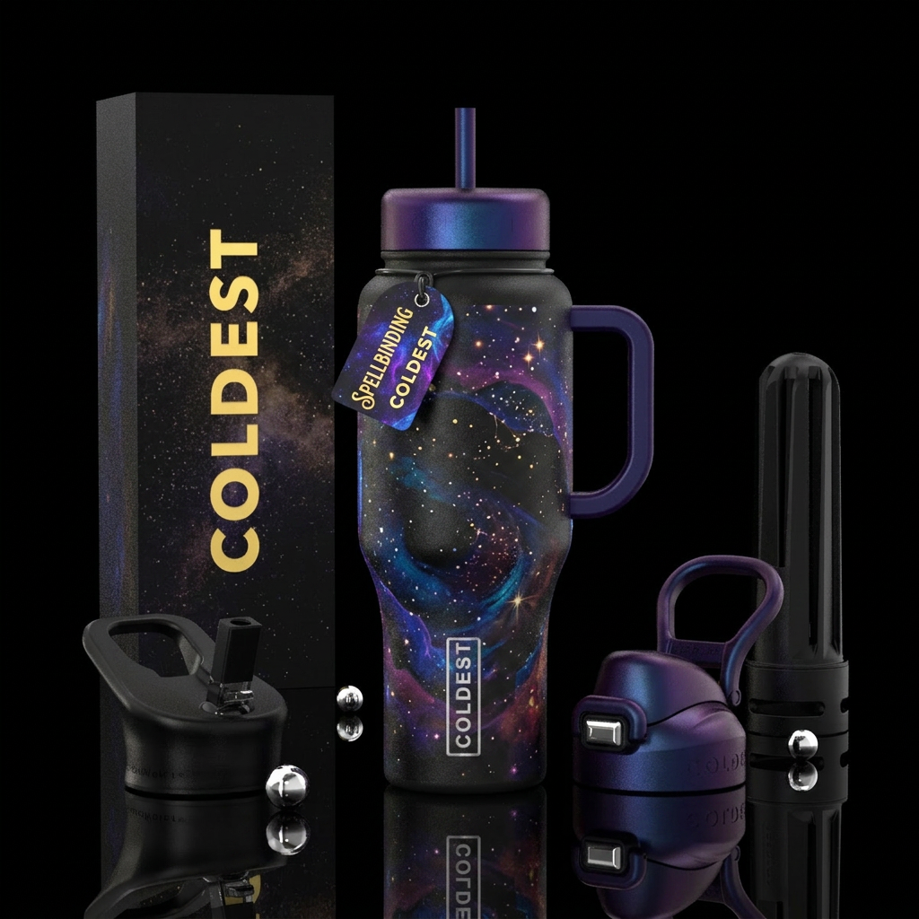 Mystic Space water bottle design