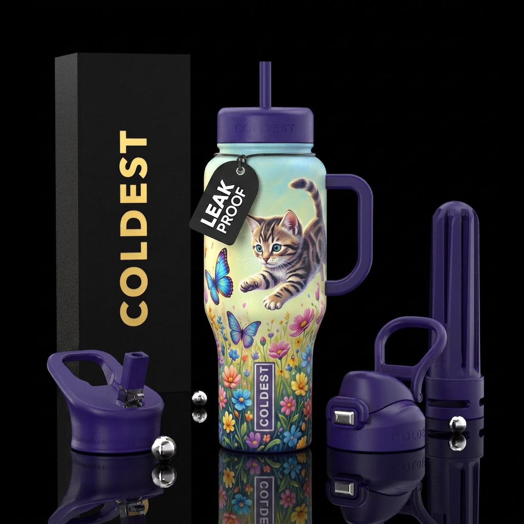 Pounced water bottle design
