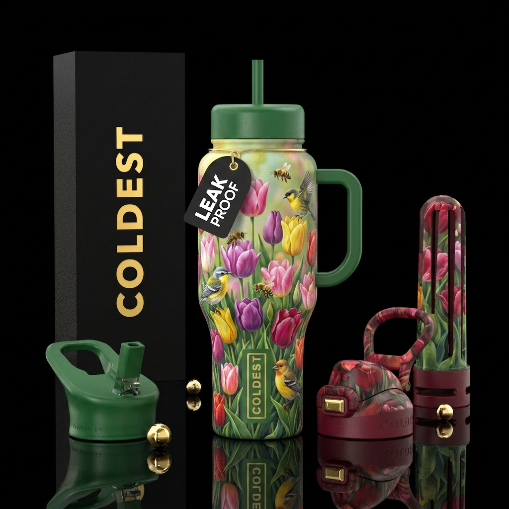 Beauty of Nature water bottle design