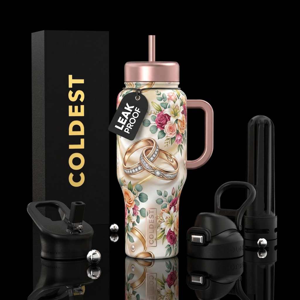 Happy Anniversary water bottle design