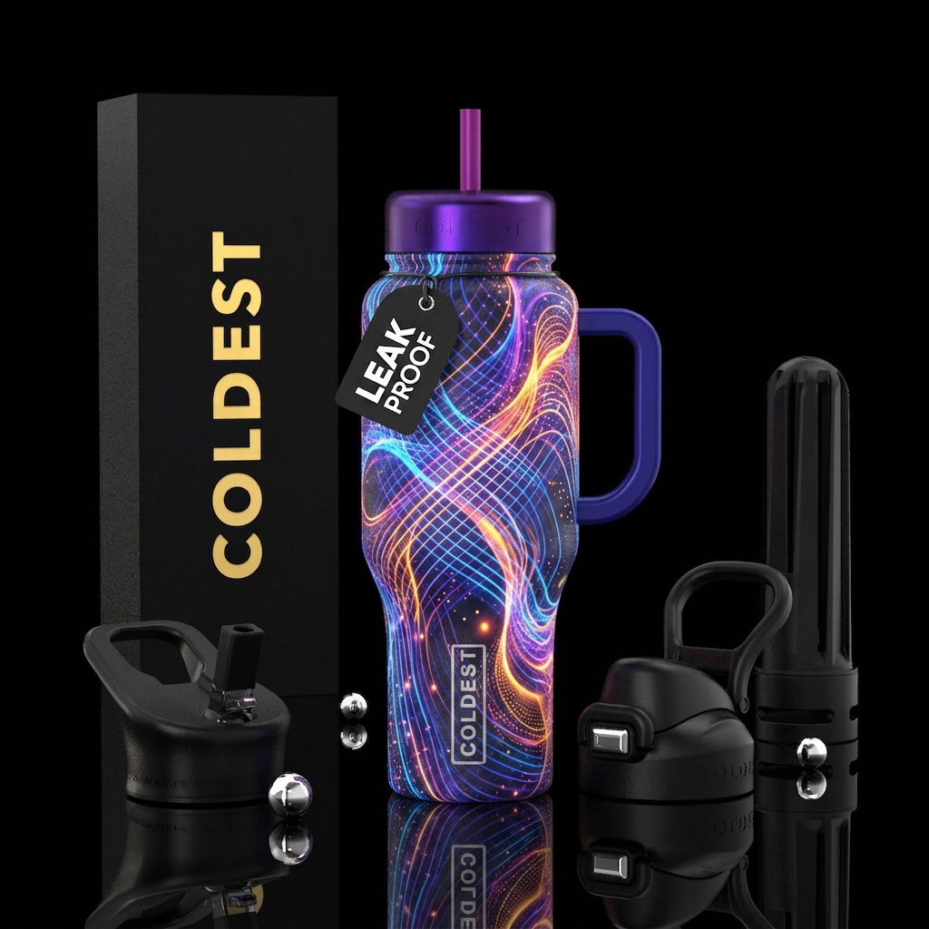 Glowtastic water bottle design