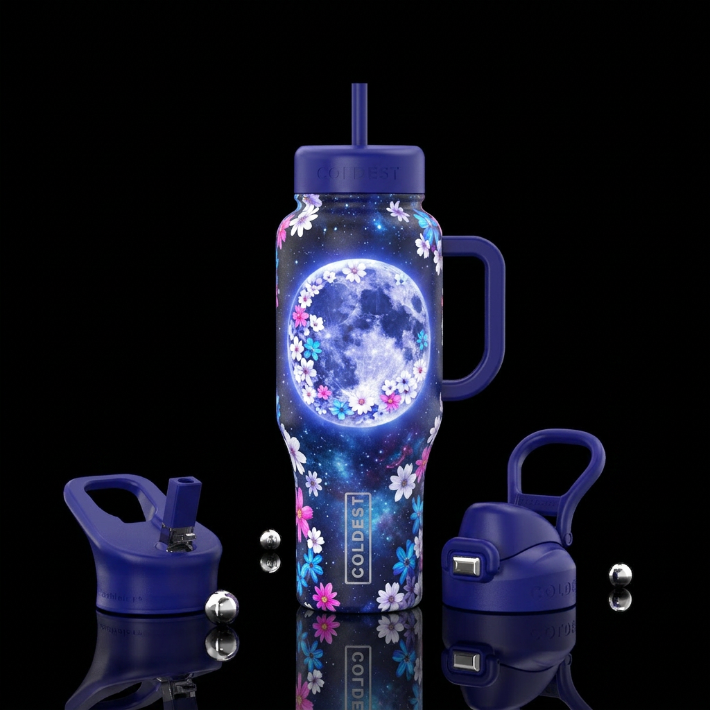 Wedding Moon water bottle design