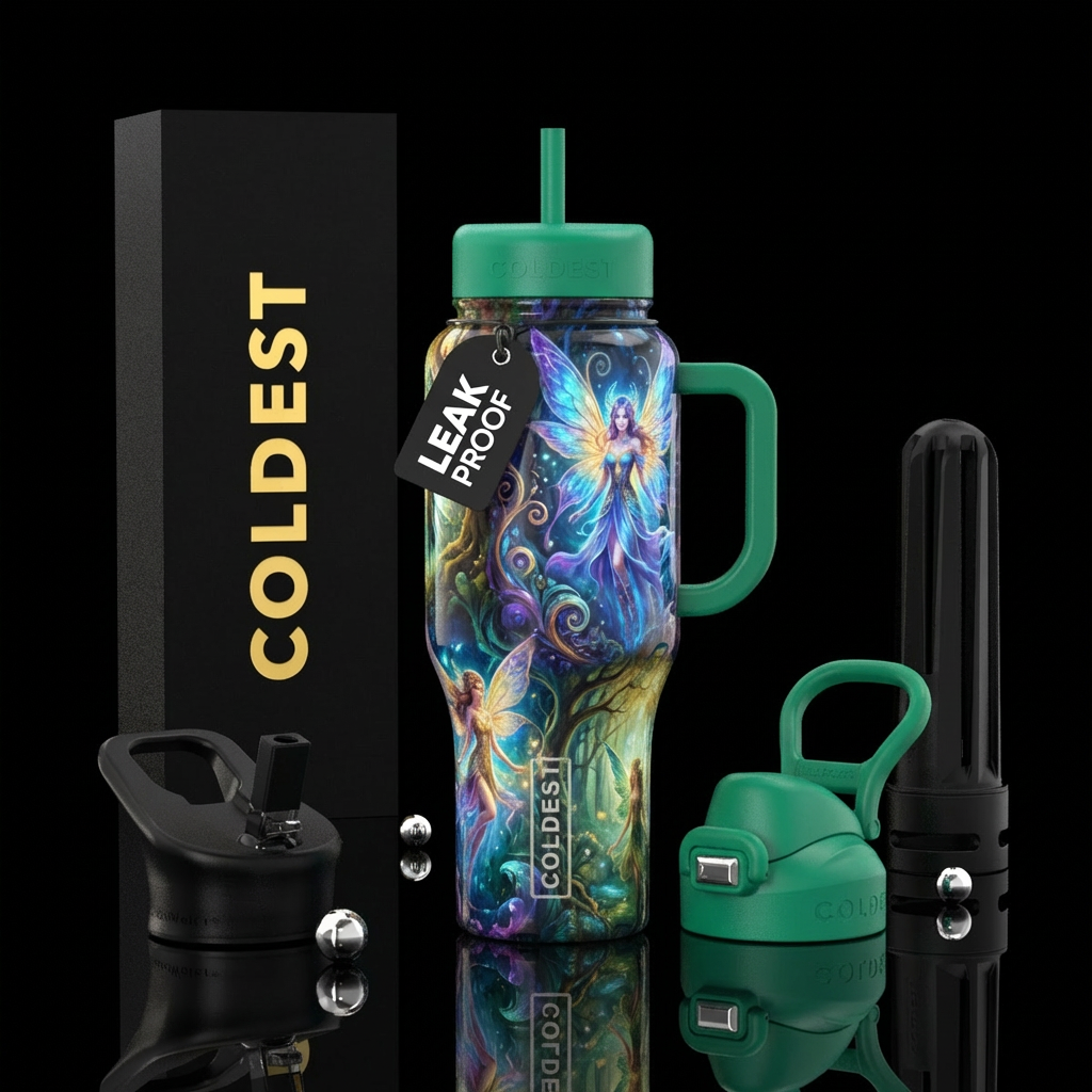 Legendary fairies water bottle design