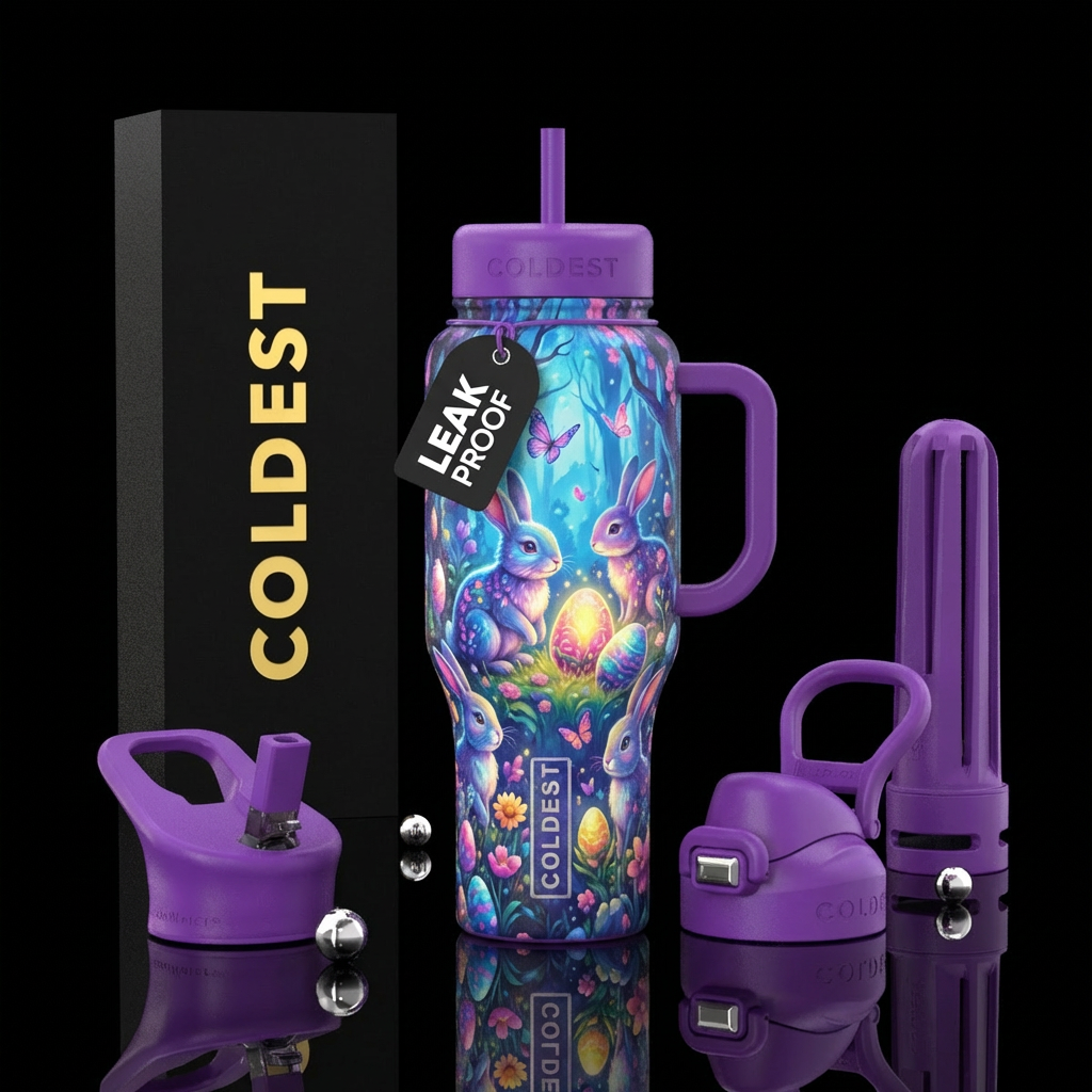 Enchanted Easter time water bottle design