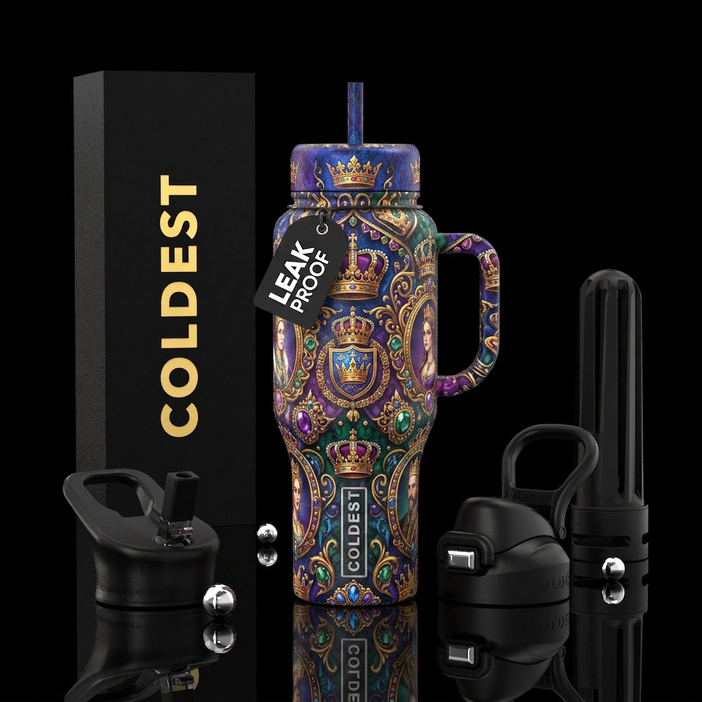 Crowned Princess water bottle design