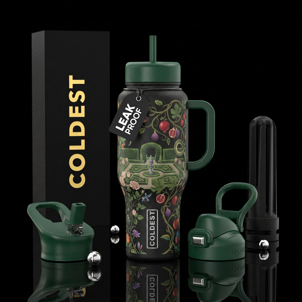 Combine Bridgeton garden and Garden of Eden water bottle design