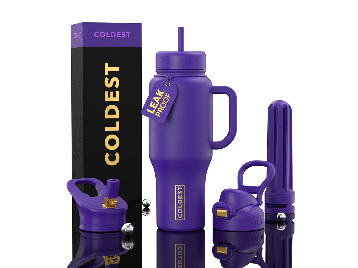 A coldie collector water bottle design
