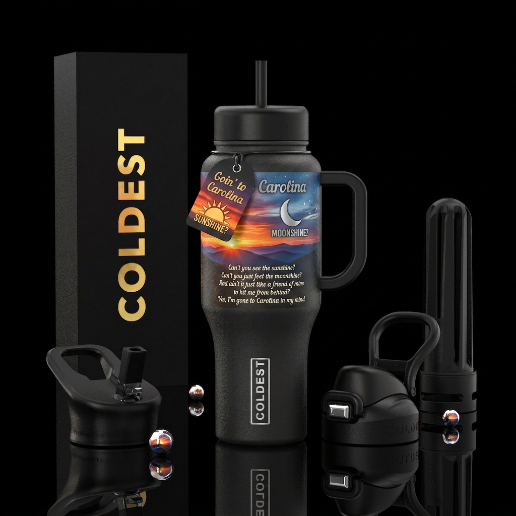 Goin' to Carolina Can't you see the sunshine? Can'... water bottle design