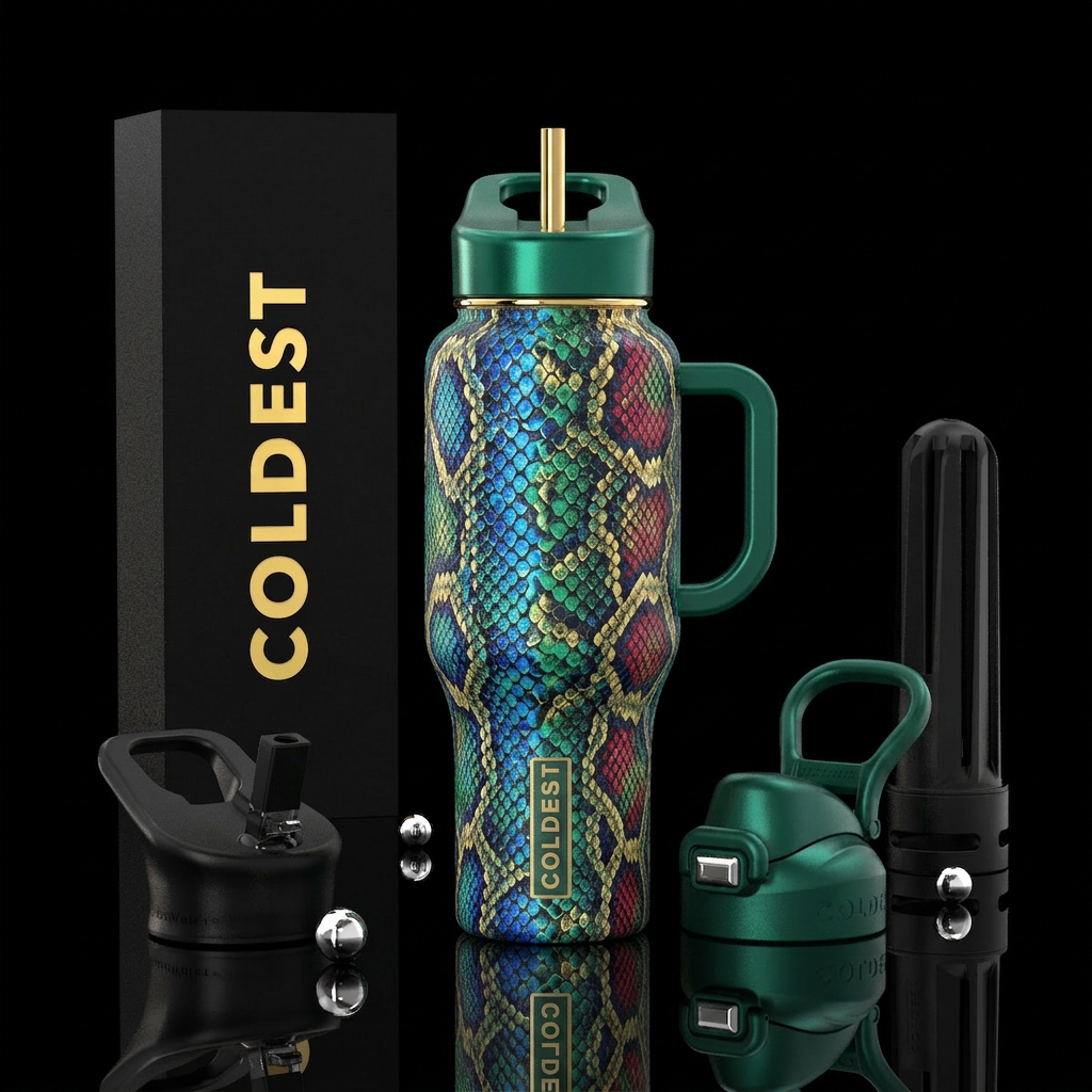 Snake bottle water bottle design