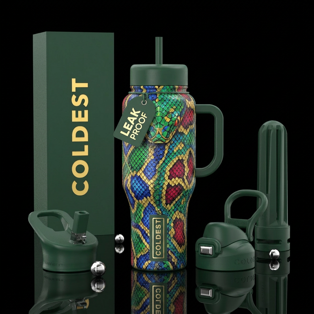 Snake bottle water bottle design