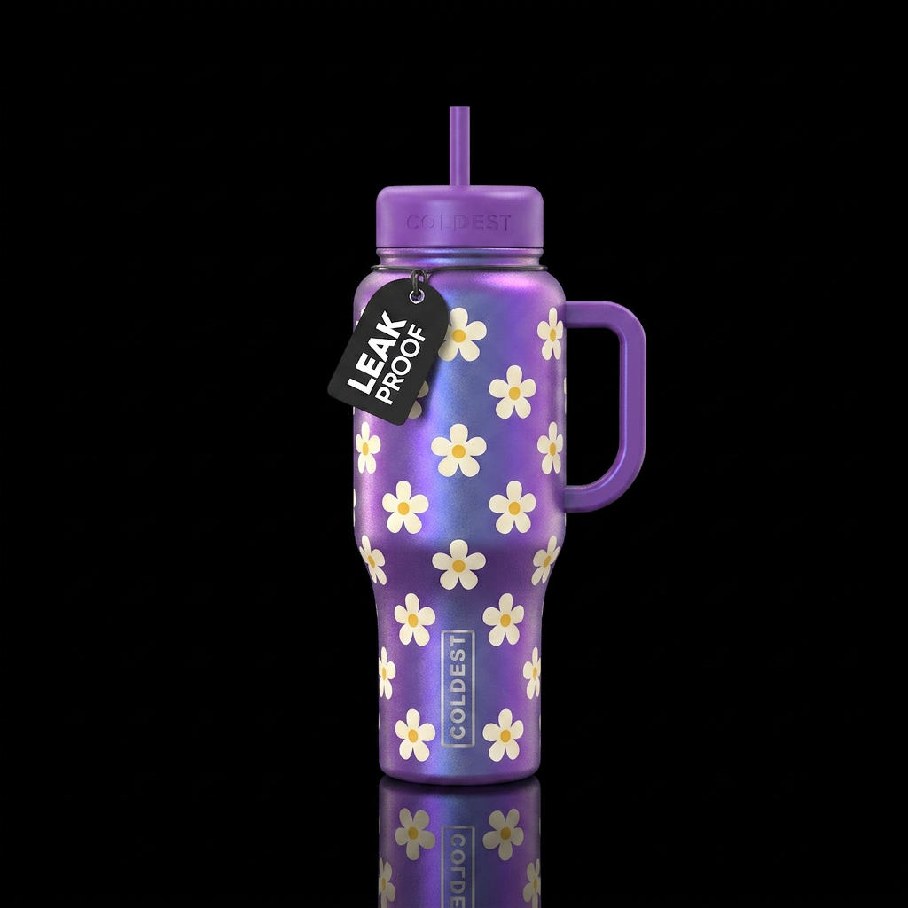 Daisy Maze water bottle design
