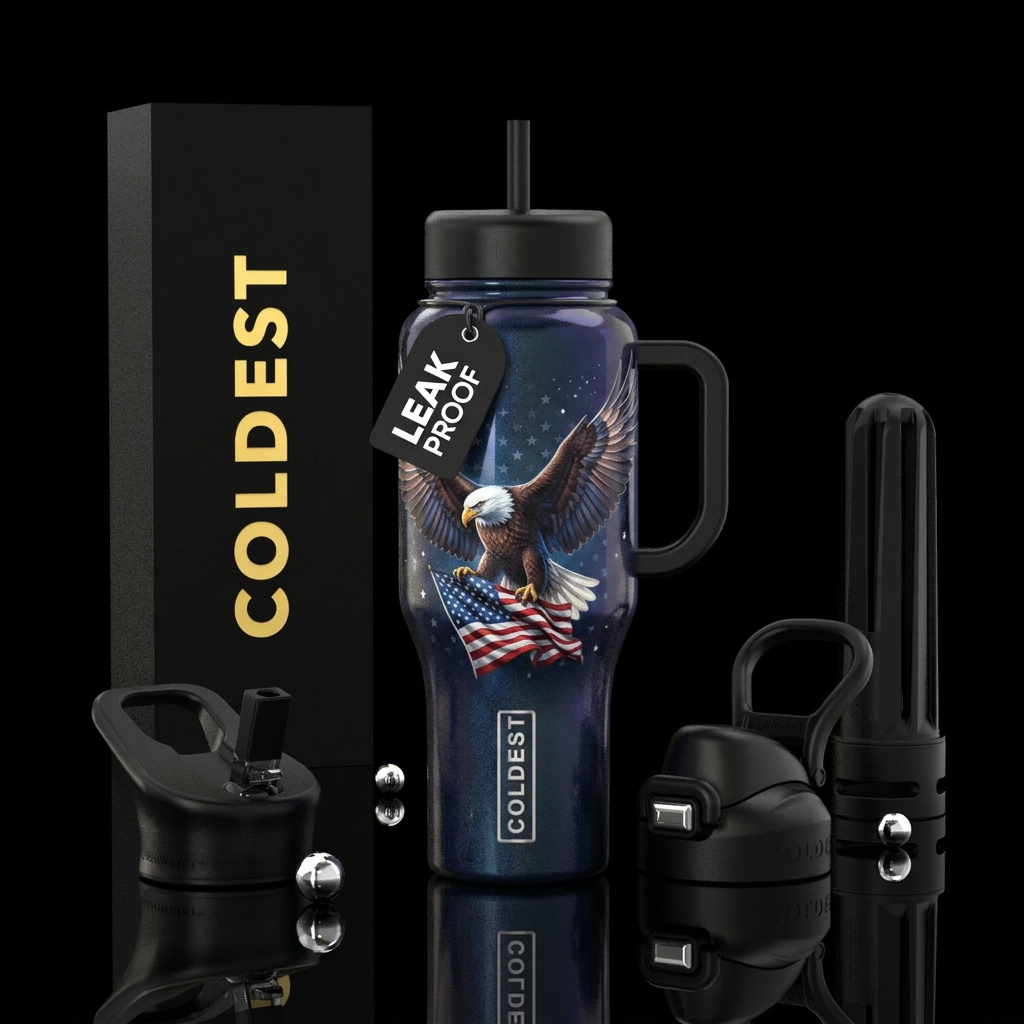 Eagle land water bottle design