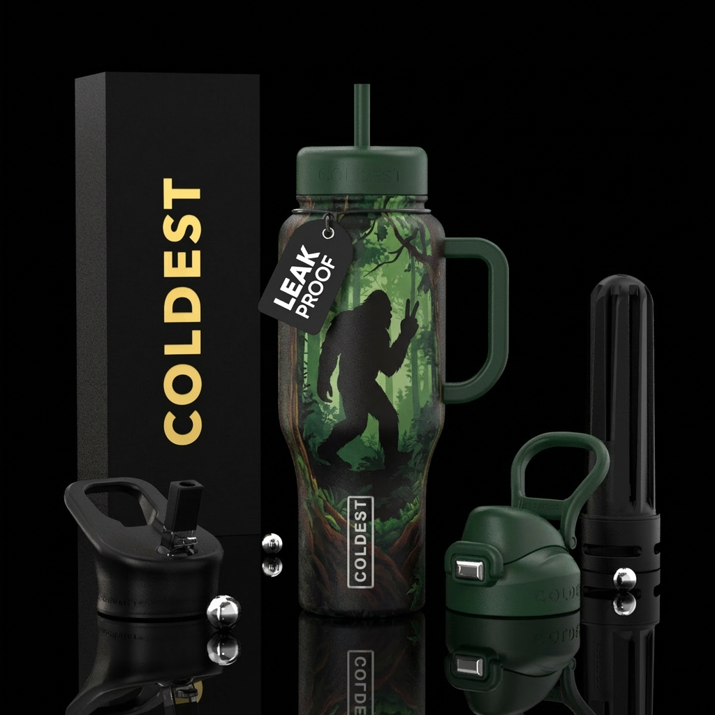 Squatch In The Wild water bottle design