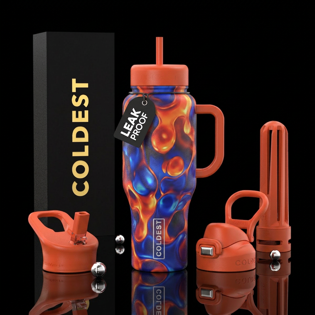 Lava lamp water bottle design