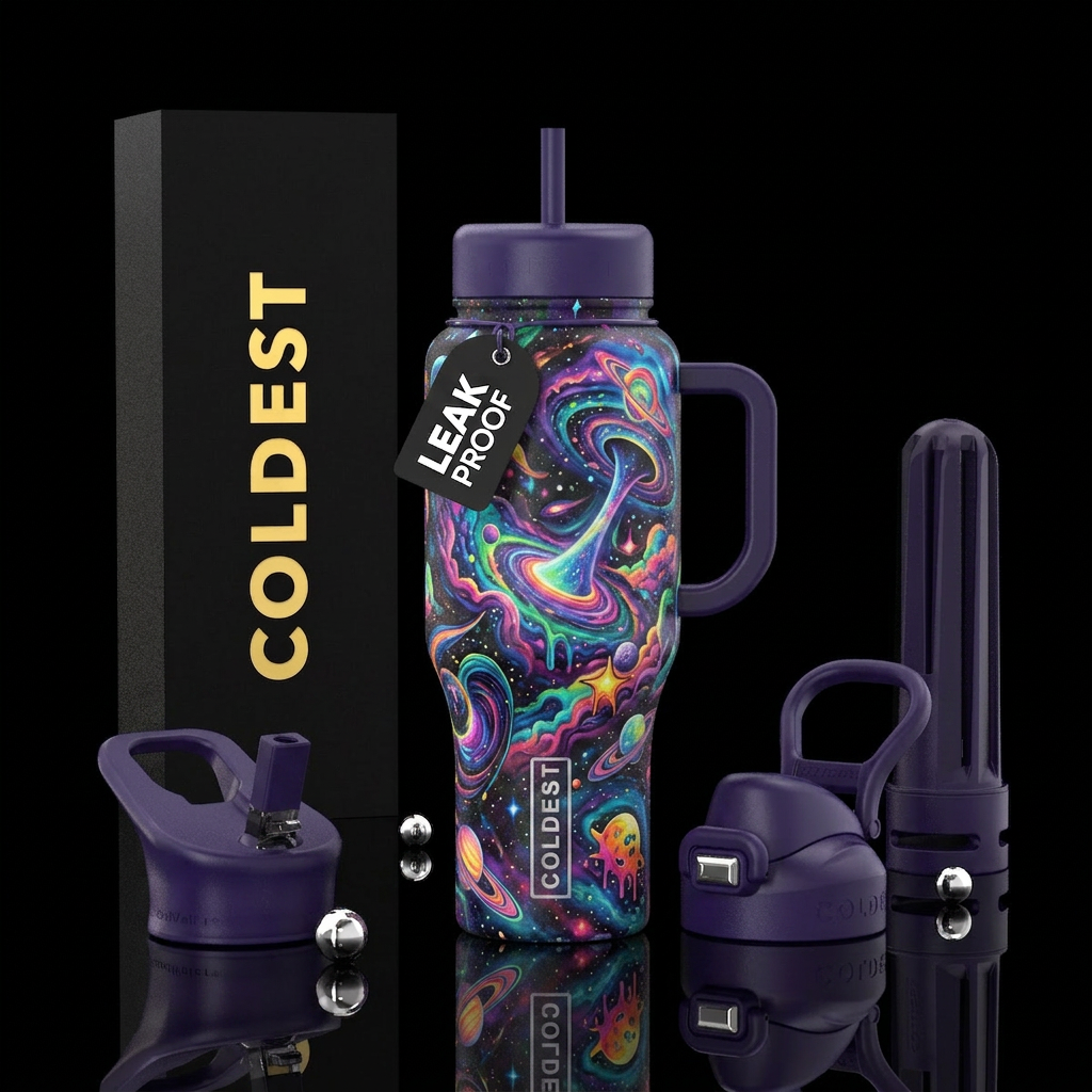 Into the great beyond all trippy like water bottle design