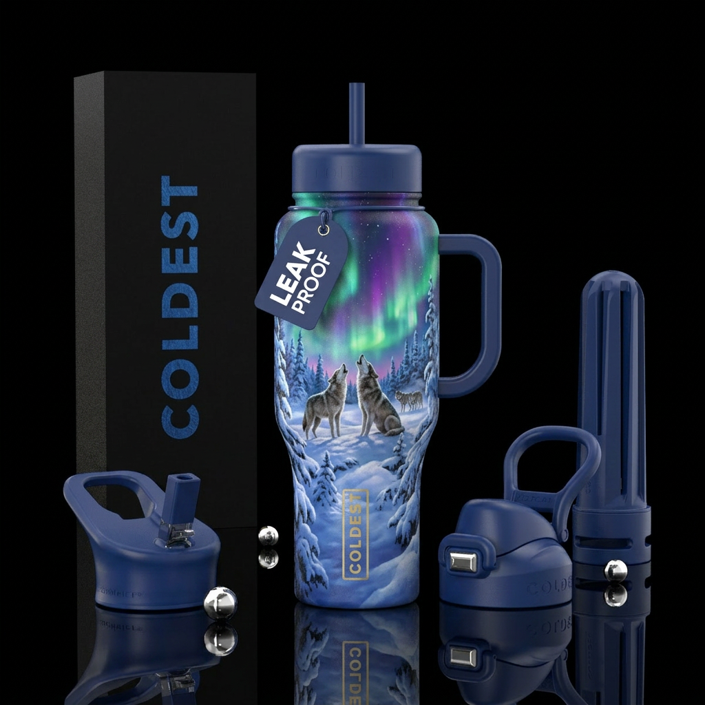 Howl of Winter water bottle design