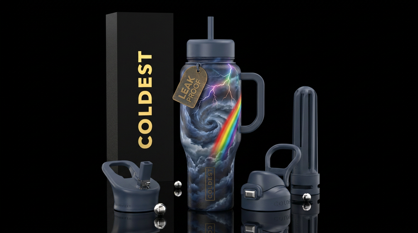 Calm After the Storm water bottle design