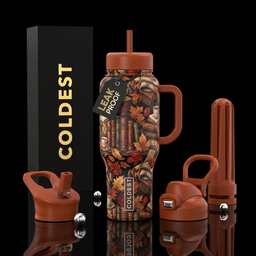 Cozy Up water bottle design
