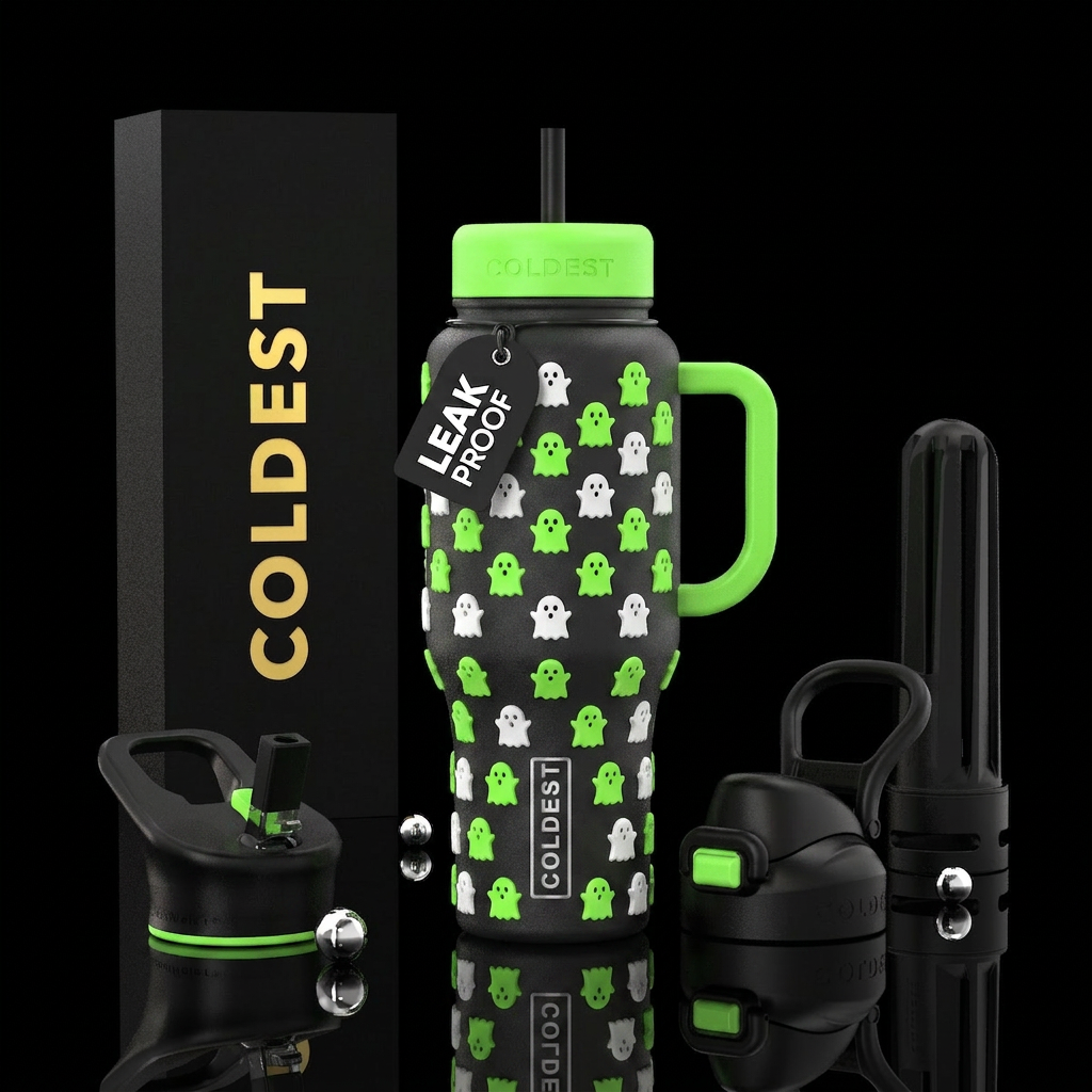 Spooktacular water bottle design