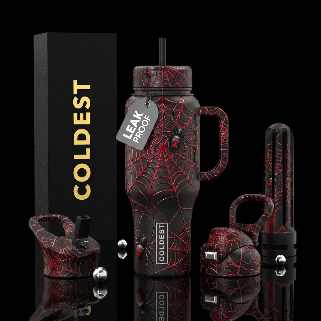 Widow Assassin water bottle design