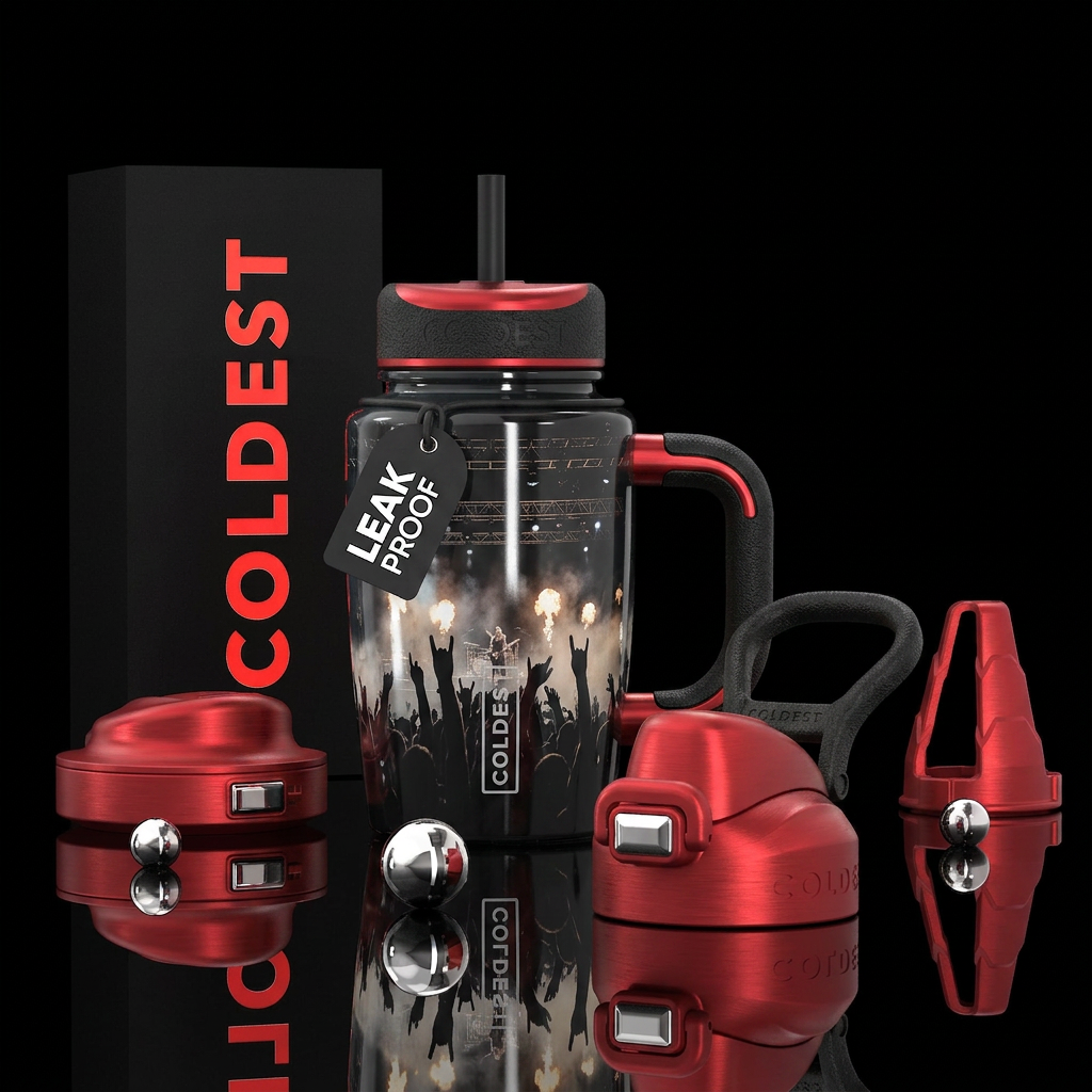 Rock Show water bottle design