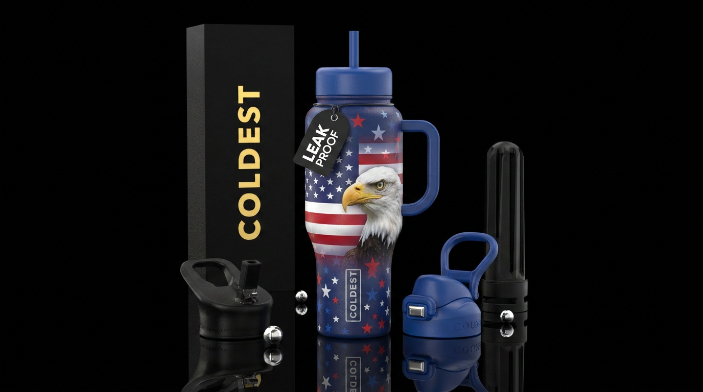 Let Freedom Fly water bottle design
