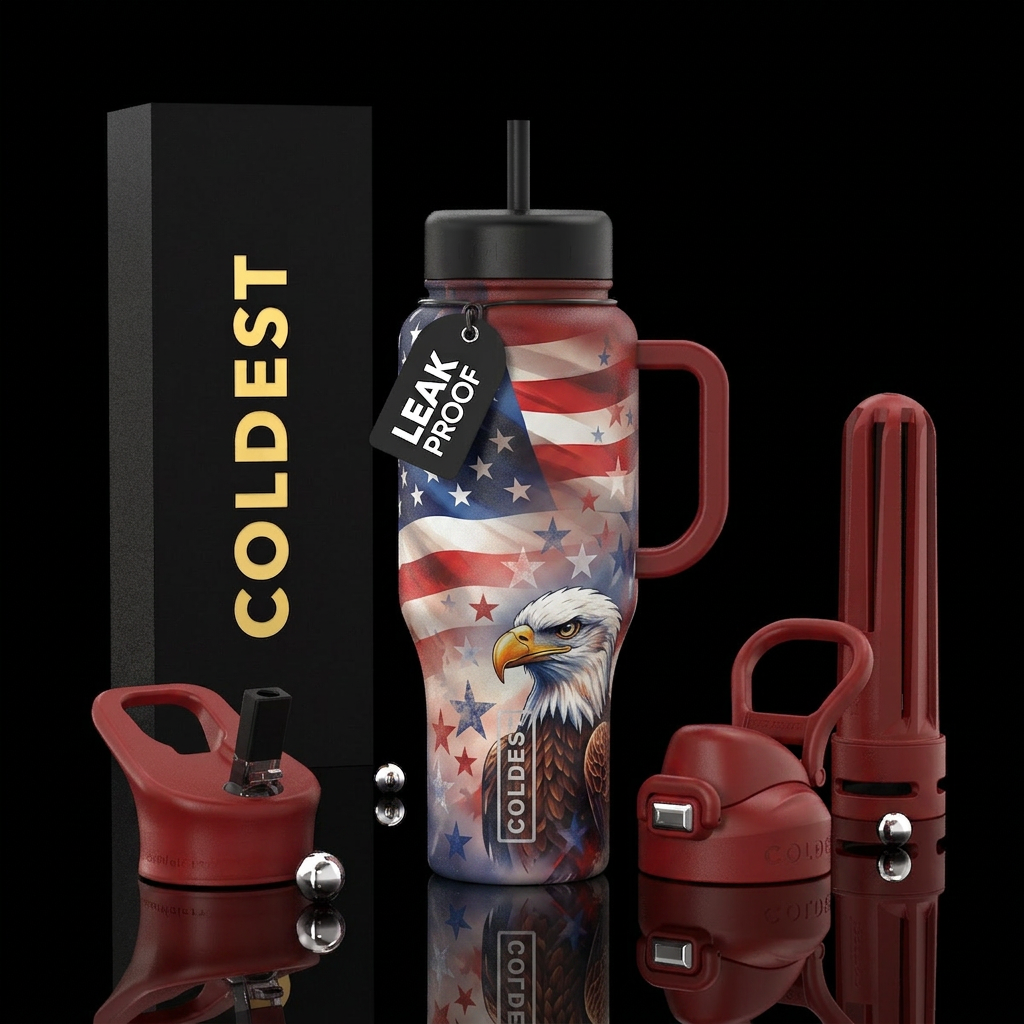 America the Great water bottle design