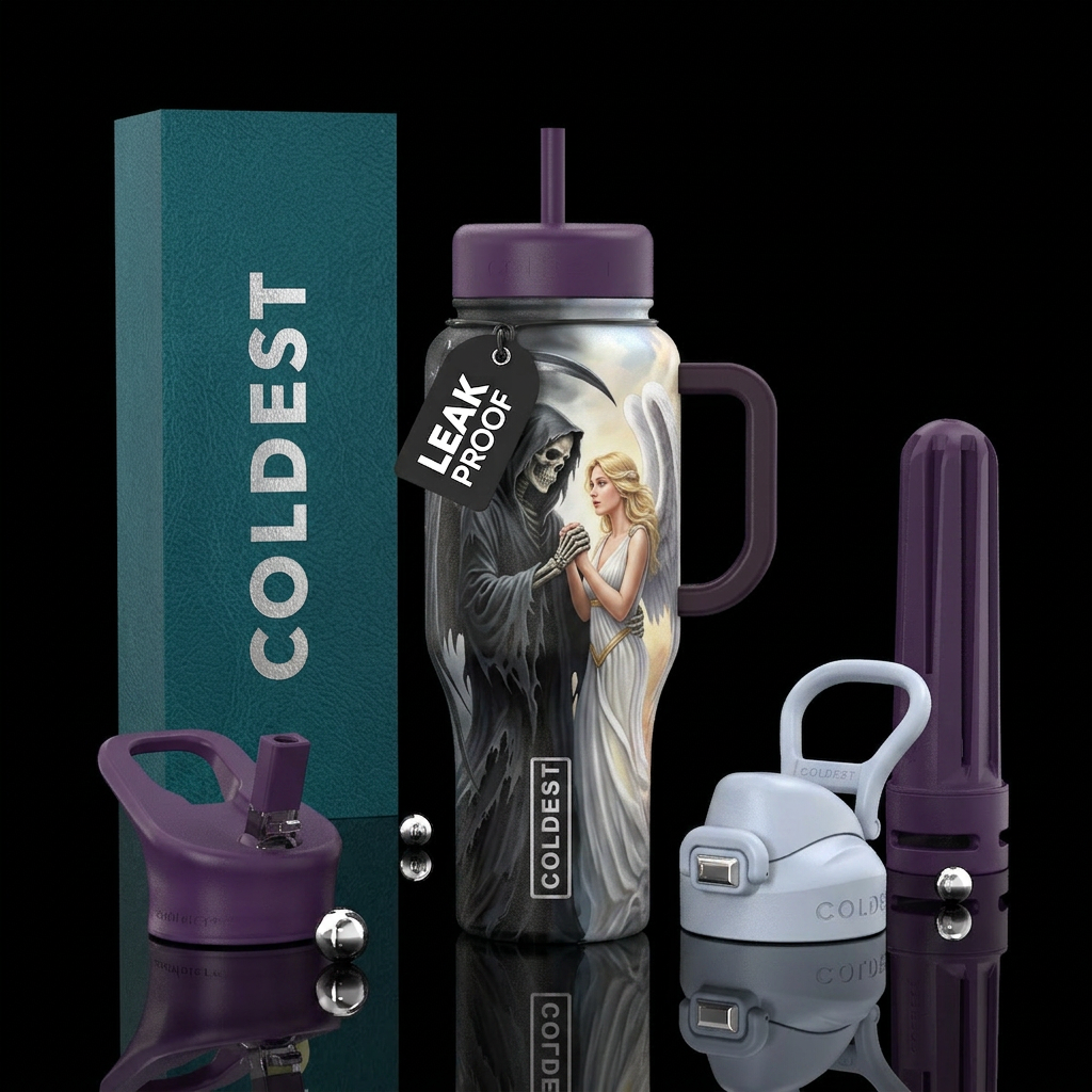 Light Through the Darkness water bottle design