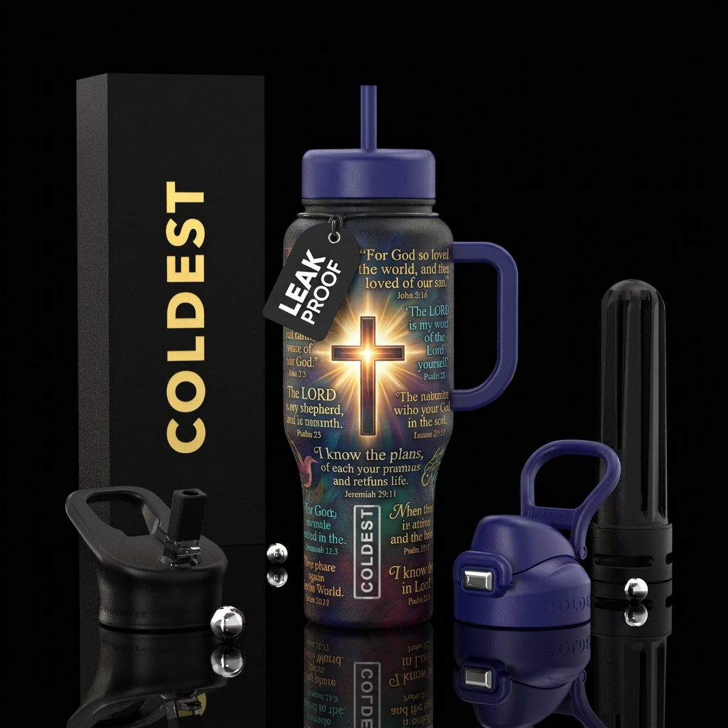 Scripture water bottle design
