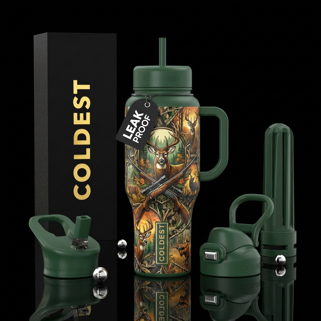 Deer hunting water bottle design